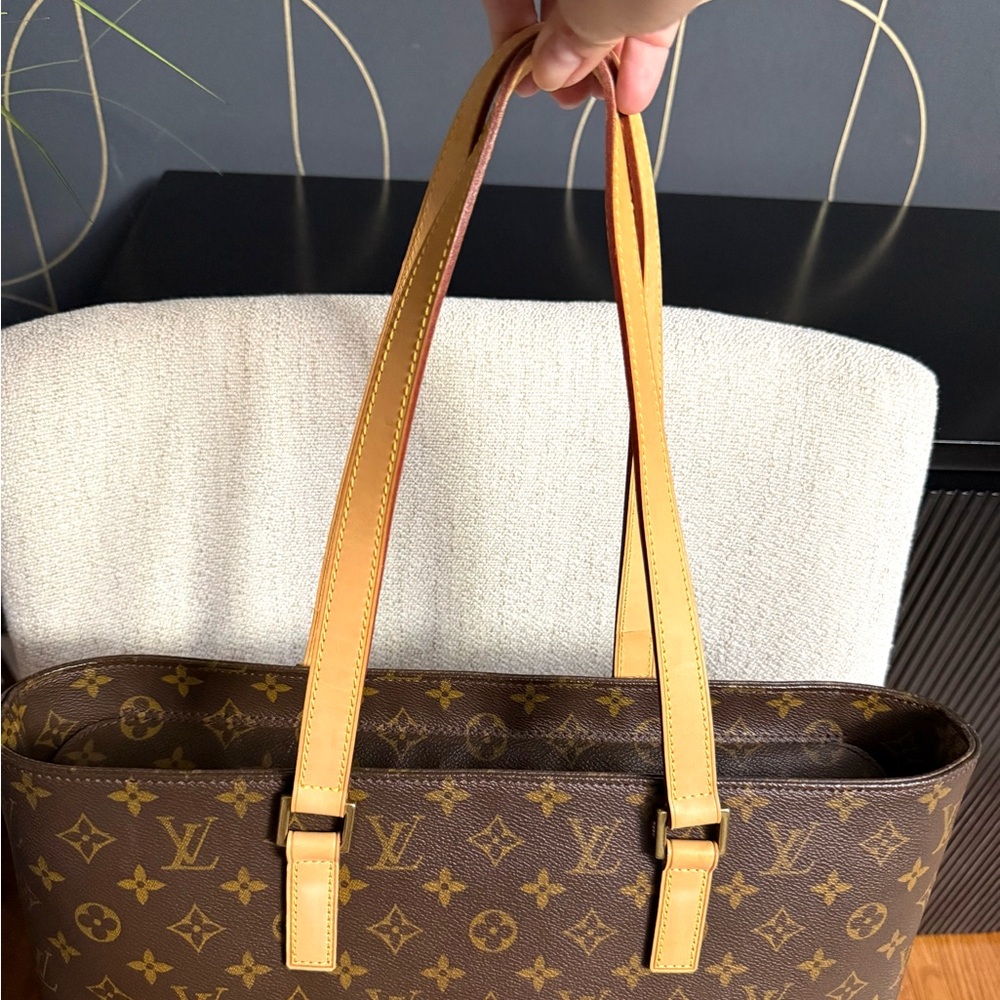 Authentic Louis Vuitton Luco tote bag M51155 brown monogram LV canvas large - Picture 4 of 16